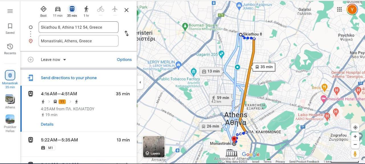 Full Apartment Near Kato Patissia Athens Ngoại thất bức ảnh